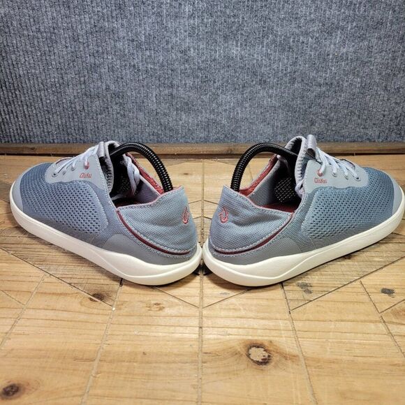 Olukai Moku Pae Shoes Mens 9 Grey Sneakers Mesh Slip On Comfort Casual‎ Sneakers - Picture 7 of 11